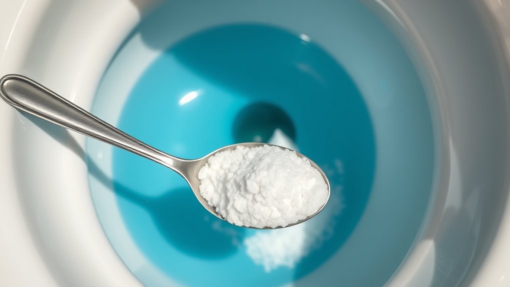 A Spoonful of Baking Soda in the Toilet. YES!