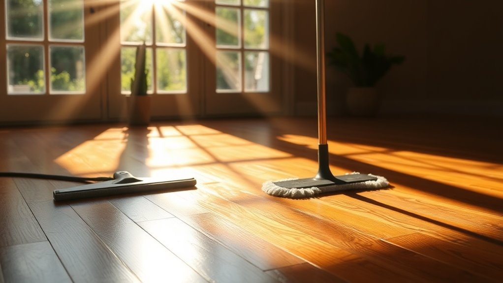 The Trick to Streak-Free Hardwood Floors