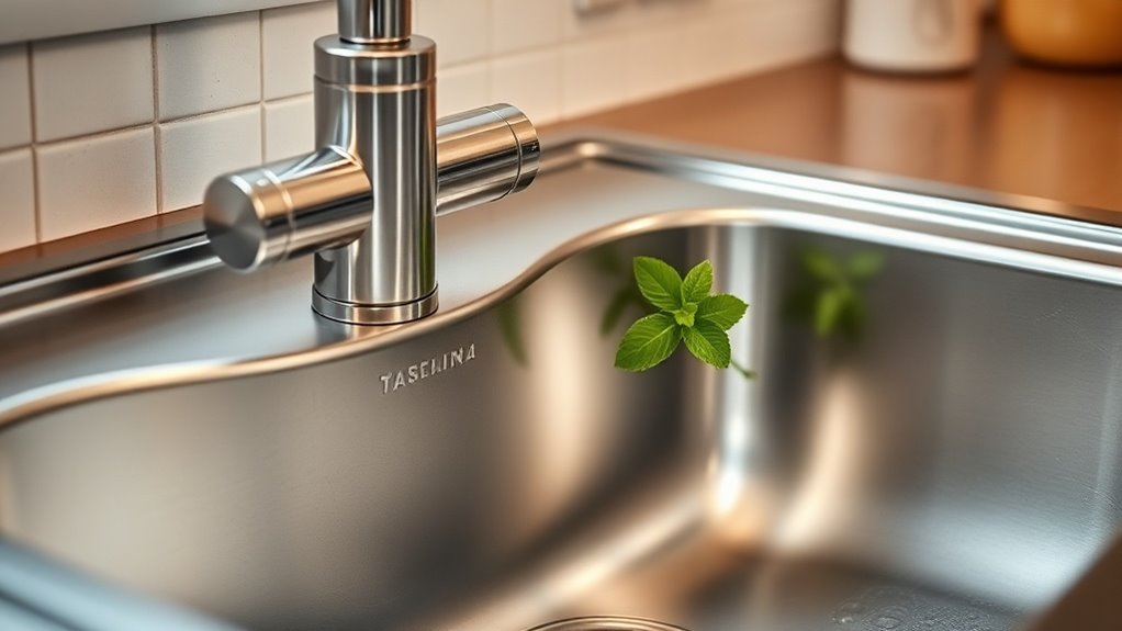The Trick to a Streak-Free Stainless Steel Sink
